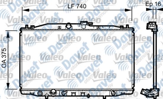 VALEO 735050 Radyator Honda Accord Viii (2003>)